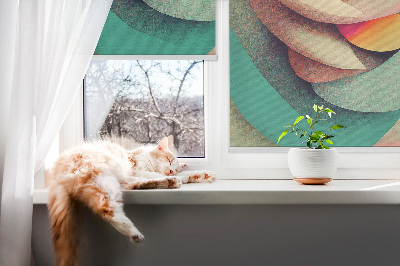 Fenster Rollo mit abstraktem Motiv