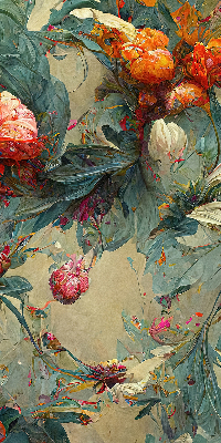 Rollo lichtundurchlässig mit Wiesenmotiv