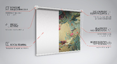 Rollo lichtundurchlässig mit Wiesenmotiv