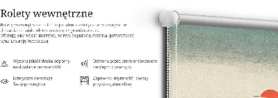 Rollo lichtundurchlässig mit Motiv bemalter Berge