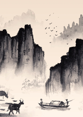 Rollo lichtundurchlässig mit Motiv Felsen