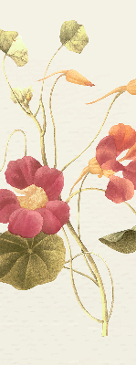 Fenster Rollo mit Blumenmuster