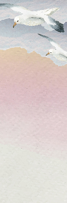 Verdunkelungsrollo mit Motiv fliegender Vögel
