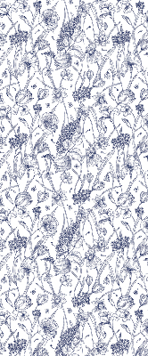Rollo lichtundurchlässig mit Wildblumenmuster