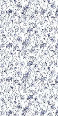 Rollo lichtundurchlässig mit Wildblumenmuster