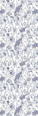 Rollo lichtundurchlässig mit Wildblumenmuster