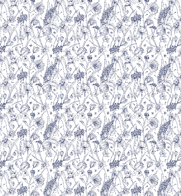 Rollo lichtundurchlässig mit Wildblumenmuster