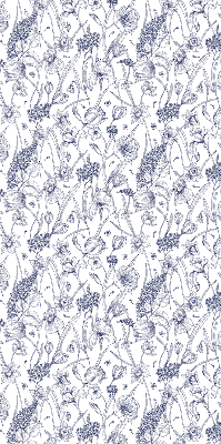 Rollo lichtundurchlässig mit Wildblumenmuster