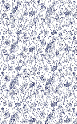 Rollo lichtundurchlässig mit Wildblumenmuster