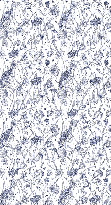Rollo lichtundurchlässig mit Wildblumenmuster