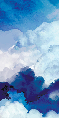 Fenster Rollo mit Wolkenmuster