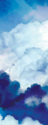 Fenster Rollo mit Wolkenmuster