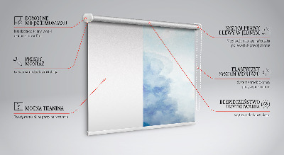 Fenster Rollo mit Wolkenmuster
