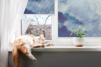 Fenster Rollo mit Wolkenmuster