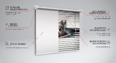 Verdunkelungsrollo mit Stofftyp Koala für optimalen Lichtschutz