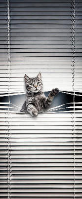 Fenster Rollo mit Katzenmotiv