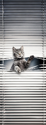 Fenster Rollo mit Katzenmotiv