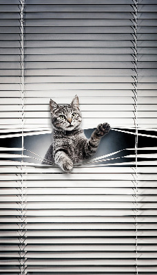Fenster Rollo mit Katzenmotiv