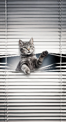 Fenster Rollo mit Katzenmotiv