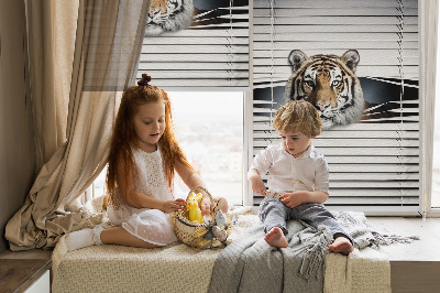 Rollo lichtundurchlässig mit Tiger-Motiv