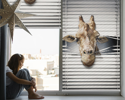 Fenster Rollo mit Giraffenmuster