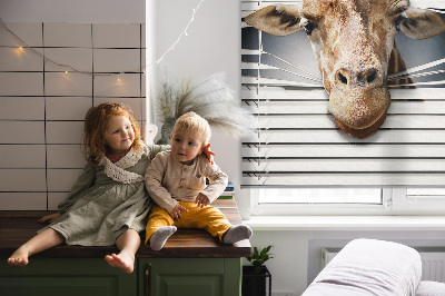 Fenster Rollo mit Giraffenmuster