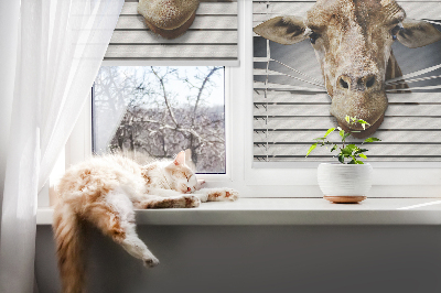 Fenster Rollo mit Giraffenmuster