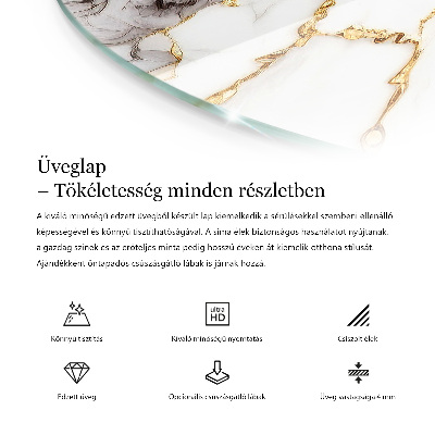 Runde tischplatte Solides Schwarz, elegant