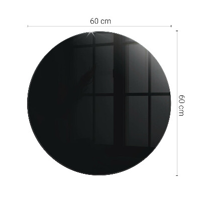 Runde tischplatte Solides Schwarz, elegant