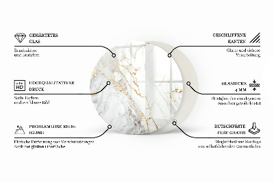 Runde tischplatte Kratzer auf der Betonoberfläche