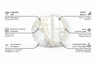 Runde tischplatte Kratzer auf der Betonoberfläche