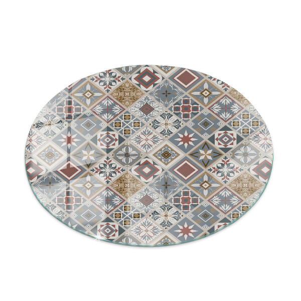 Runde tischplatte Dekorative Mosaike mit Details