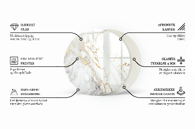 Runde tischplatte Marmor mit zarten Adern