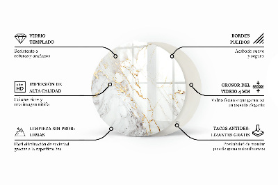 Runde tischplatte Ökologische Holzstruktur