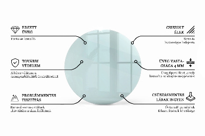 Glasplatte für runden tisch transparent