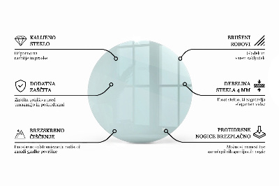 Glasplatte für runden tisch transparent