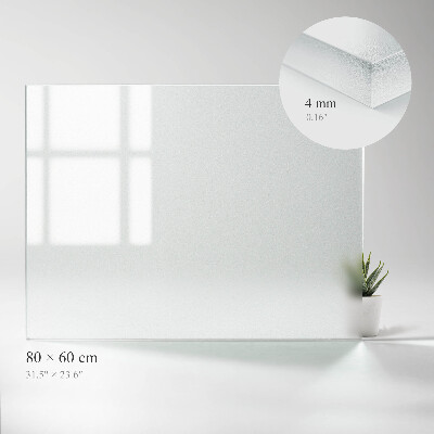 Rechteckige Glastischplatte Lichtdurchlässige