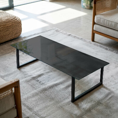 Rechteckige tischplatte Solides Schwarz, elegant