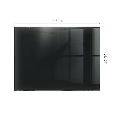 Rechteckige tischplatte Solides Schwarz, elegant