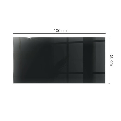Rechteckige tischplatte Solides Schwarz, elegant