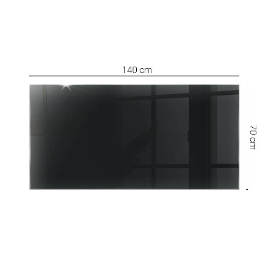 Rechteckige tischplatte Solides Schwarz, elegant