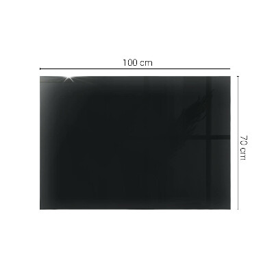 Rechteckige tischplatte Solides Schwarz, elegant