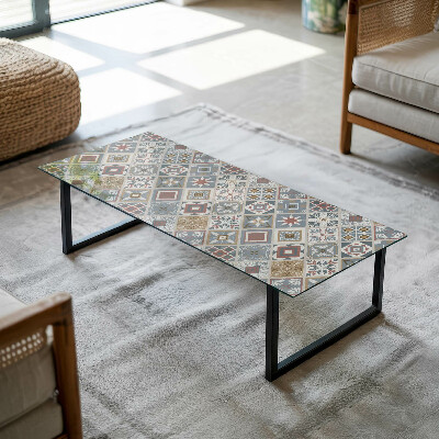 Rechteckige tischplatte Dekorative Mosaike mit Details