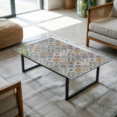 Rechteckige tischplatte Dekorative Mosaike mit Details