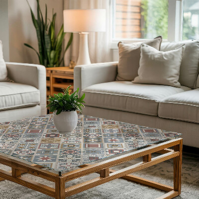 Rechteckige tischplatte Dekorative Mosaike mit Details
