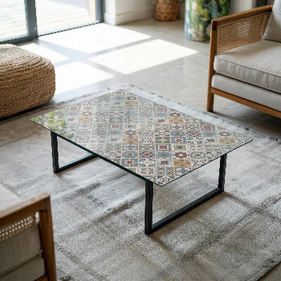 Rechteckige tischplatte Dekorative Mosaike mit Details
