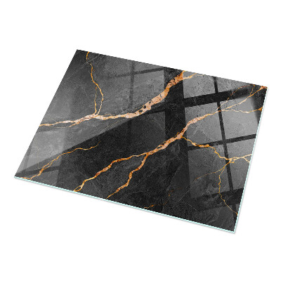 Rechteckige tischplatte Marmoradern im Design