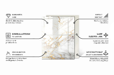 Rechteckige tischplatte Marmoradern im Design
