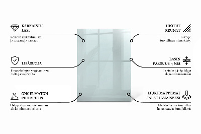 Rechteckige tischplatte transparent