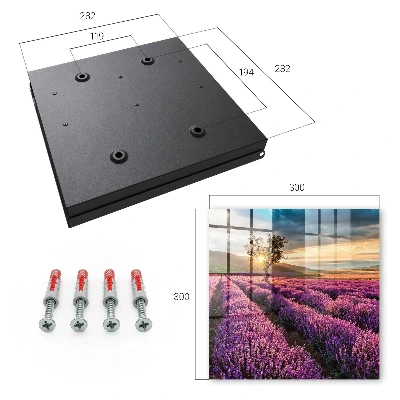 Schlüsselkasten modern Lavendel-Sonnenuntergang
